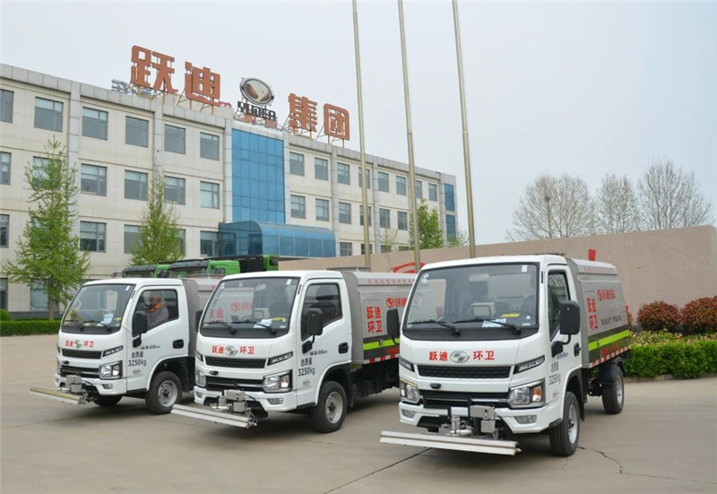 助力城市绿色发展丨k8.com纯电动路面养护车发车