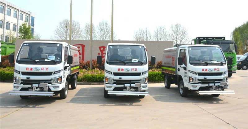 助力城市绿色发展丨k8.com纯电动路面养护车发车